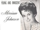 MIRRIAM JOHNSON-(JESSE COLTER)-PROMO PICTURE SLEEVE + 45--(LONESOME ROAD)--PS--