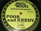 Misty In Roots – Poor And Needy / Follow Fashion	People Unite – PU 103  VG+