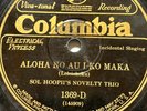 78RPM Hawaiian Steel Guitar - Sol Hoopii Columbia - Aloha Ko Maka/Mai Poina