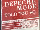 Depeche Mode TOLD YOU SO Spain 1984  7inch vinyl GREAT