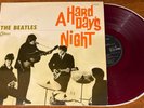 THE BEATLES A Hard Day's Night japanese RED colored vinyl LP Odeon OP-8147  VG+
