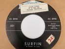 BEACH BOYS 45 Surfin / Luau Candix 331 Rare True 1st Press  HEAR