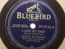 TOMMY MCCLENNAN I Love My Baby/Shake It Up And Go BLUEBIRD 34-0716 E+/EE+ HEAR
