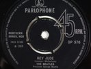 BEATLES Hey Jude RARE UK EXPORT 45 Parlophone DP 570 Revolution HEAR