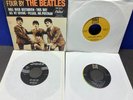 FOUR BY THE BEATLES 45 EP  with REPRO COVER PLUS 3 BEATLES 45's - 1960's