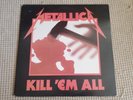 Metallica Kill 'Em All Vinyl 1983 Original Silver Labels Megaforce W/Inner