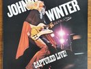 Johnny Winter Captured Live EX/EX- Vinyl LP UK Press Record 1976 Blue Sky