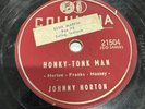 Columbia 78 RPM Johnny Horton - Honky Tonk Ma 21504 V+ Rockabilly