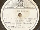 EASTER SALE  1943 LENA HORNE Test Pressing from STORMY WEATHER