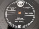 NEIL SEDAKA - I Go Ape/Moon Of Gold. UK RCA 78'. 1959 Rock & Roll. Nm Unplayed.
