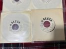 rare x4 Italian juke box white label Rolling Stones 7