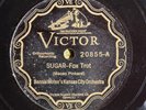 Victor 20855 Bennie Moten Kansas City Orch SUGAR  1927 78 rpm  JAZZ E+