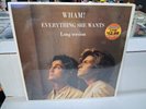 FACTORY SEALED 1984 WHAM  EVERYTHING SHE WANTS LONG VERSION VINYL LP W/LT WEAR