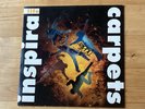 INSPIRAL CARPETS - LIFE - VINYL LP ALBUM. FULLY SIGNED TWICE   (cover + inside).