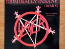 SLAYER LP Criminally Insane Remix Original 1987 Def Jam Record Maxi Single NM-