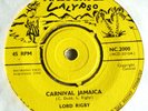 RARE EX   LORD RIGBY CARNIVAL JAMAICA 1964 NATIONAL CALYPSO UK 45 COXSONE DODD