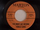northern soul Tamala Lewis – You Won't Say Nothing / If You Can Stand Me