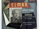 LXT 5113 ⸺ MISCHA ELMAN ⸺ GRIEG violin sonatas 1 & 3 ⸺ DECCA orig UK LP EX++
