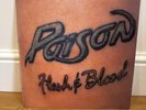 Poison Flesh & Blood LP Vinyl Record 1990 Enigma EST 2126 A1/B1 with Inner