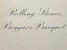 Vtg 1968 THE ROLLING STONES Album BEGGARS BANQUET Lp OG 1968 PRESSING Vinyl NM