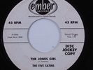 R&B Doo Wop 45 FIVE SATINS The Jones Girl EMBER promo HEAR j