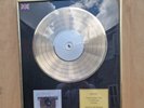 Ian Brown Music Of The Spheres Signed Golden Disk Recognition of Sales in The UK