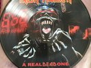 IRON MAIDEN - A REAL DEAD ONE . RARE PROMO PICTURE DISC . VINYL LP