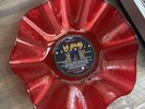 Record Bowl - Upcycled & Repurposed RED Bowl - Def Leppard Hysteria
