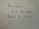 Phil Lynott 2 X 12” Records Used
