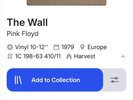 Pink Floyd The Wall Double LP Vinyl Record 1979 Original Pressing