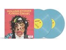THE ROLLING STONES FOREIGN TONGUES BABY BLUE VINYL 2 LP