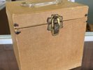 Vintage Brown AMFILE Case Filled With 45 Records -