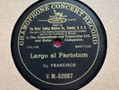 78Rpm, Baritone Emilio de Gogorza 'Largo al Factotum' G&T Recording from 1901
