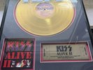 KISS Alive II 24KT Gold Record Award 1997 Collector’s Gold framed plaque COA