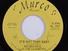 Deep Soul 45 REUBEN BELL & CASANOVAS It's Not That Easy MURCO VG+ HEAR f