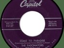 FASCINATORS Come to Paradise / Who Do You Think You Are 45rpm Capitol '58 doowop