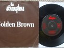 The Stranglers - Golden Brown / Love 30 -RARE SOLID CENTRE 45 + White Writing PS