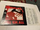 Metallica Kill 'Em All 1983 Vinyl LP Record Elektra w/ Inner Sleeve hype sticker