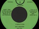 JOE BROWN & SOUL ELDERADOS Vibration 45 F.F.A. Rare 1974 GA Deep Soul Funk M-