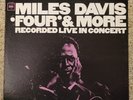 MILES DAVIS FOUR & MORE LIVE OG 2 EYE LOGO COLUMBIA STEREO LP HERBIE HANCOCK NM