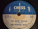 Howlin' Wolf, All Night Long. I Love My Baby. Chess 1557.  78 Rpm.  Vg+ play