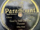 Rare Paramount 78 RPM Ollie Hess 78 “God Is Still On The...” “Elbow Room”