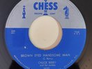 Chuck Berry  BROWN EYED HANDSOME MAN (ROCK N ROLL 45) #1635 PLAYS VG+ TO VG++