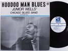 JUNIOR WELLS' CHICAGO BLUES BAND FT. BUDDY GUY Hoodoo Man Blues DELMARK LP VG+ a