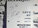 Interface. Live at Environ. Autograph by John Fischer. Condition Like New.