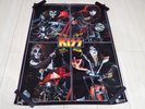 KISS Promo Poster Motorcycle w/Signed 1976 Victor Japan Rock And Roll Over LP