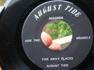 1973 45 Record AUGUST TIDE Laurie Far Away Places CAROLINA BEACH MUSIC PLAY EX-