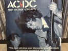 AC/DC   High Voltage Live In ‘75 2LP Limited Edition Blue Vinyl 57/150 EX Rare