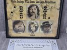 Waylon Jennings Willie Nelson Autographed Vinyl LP Wanted The Outlaws Framed COA