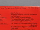 BEATLES SGT PEPPERS RARE UK MINT ARCHIVE  HyBrid MONO Stereo Cover